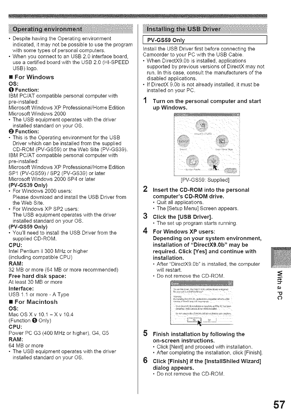 Panasonic PV-GS39 User Manual | Page 57 / 92