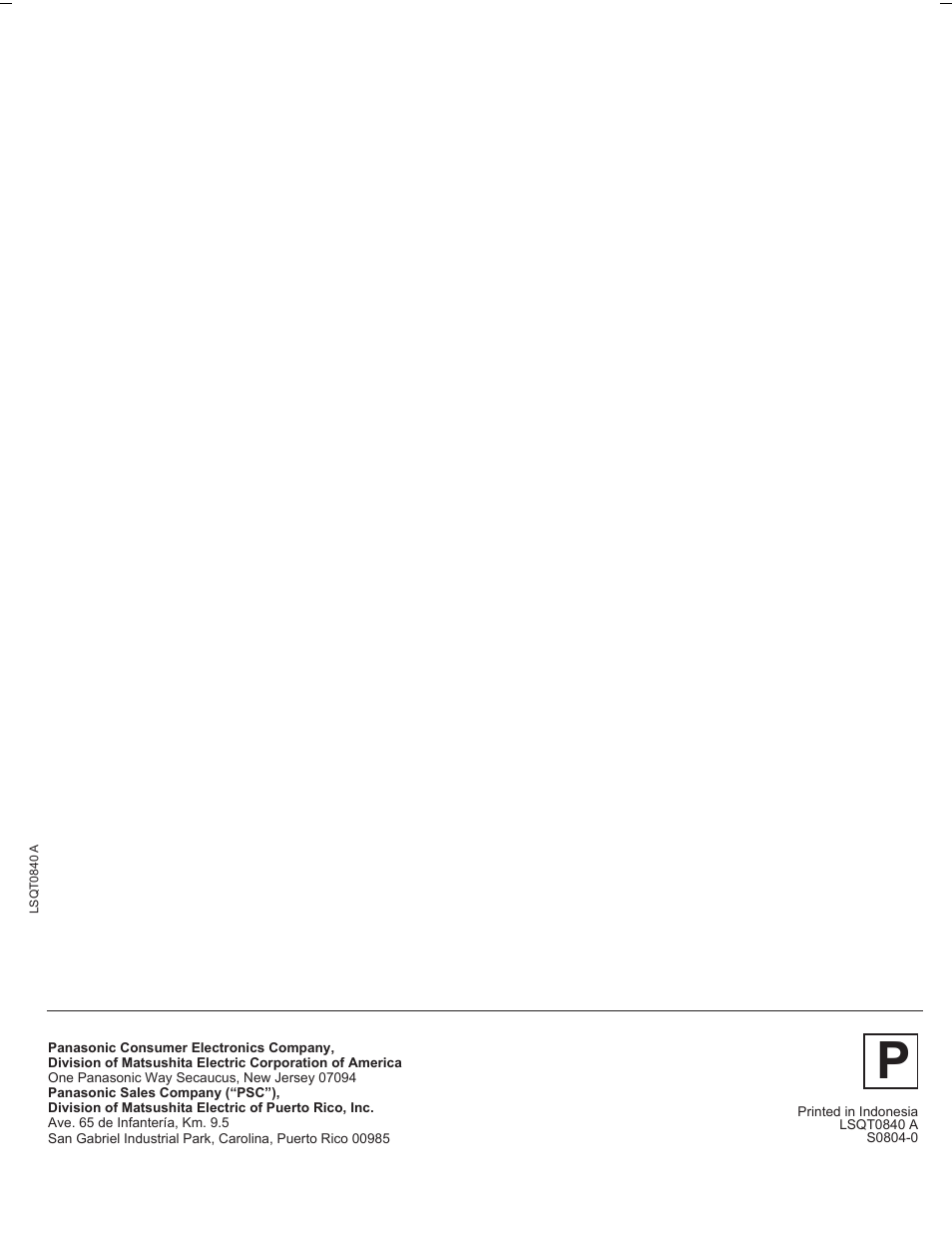 Panasonic PV DR2714 User Manual | Page 92 / 92