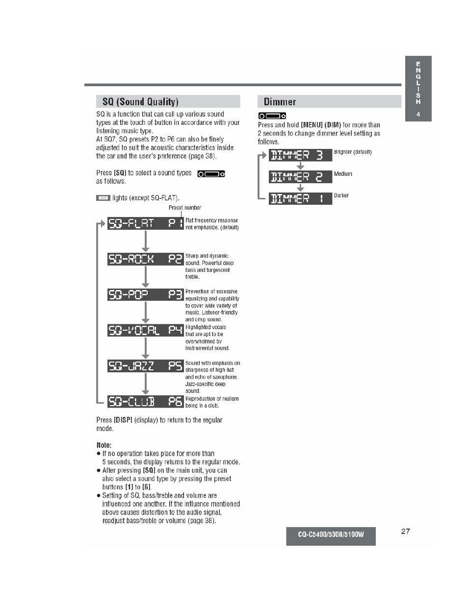 Panasonic CQ-C5100W User Manual | Page 14 / 48