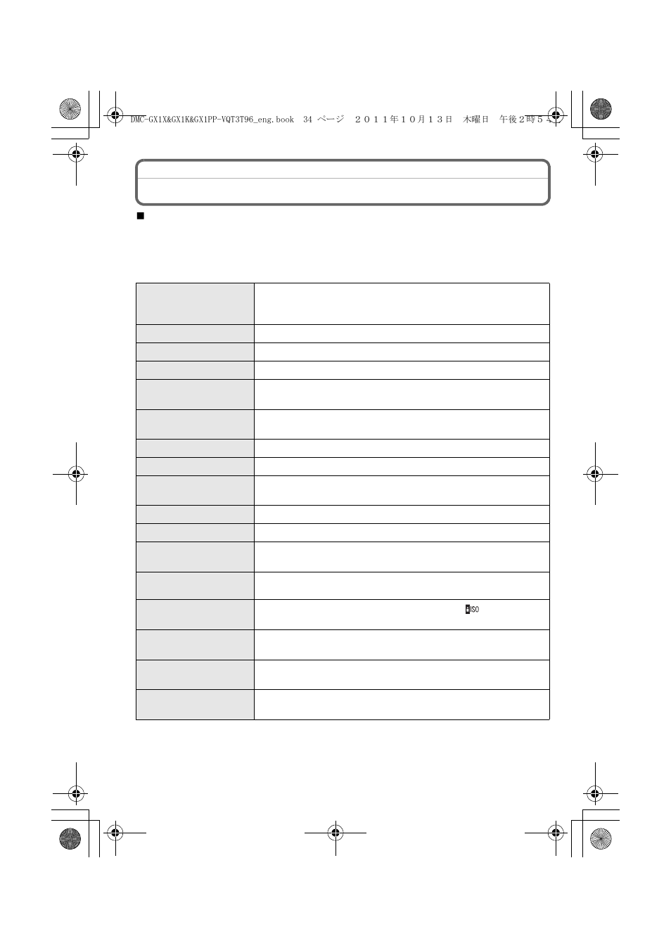 Types of menus | Panasonic DMC-GX1X User Manual | Page 34 / 56