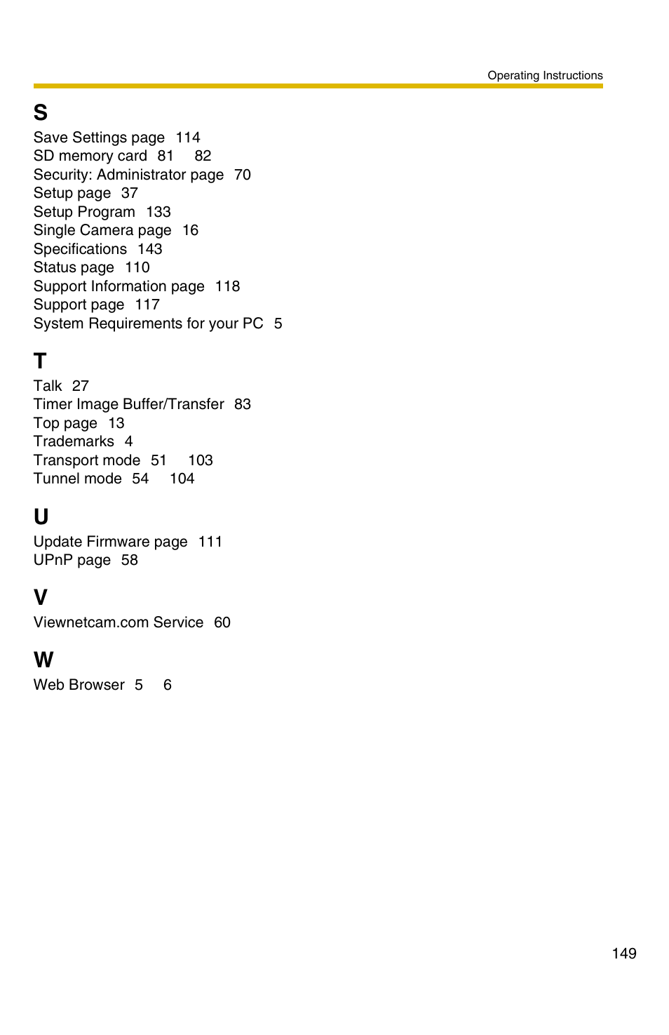 Panasonic BB-HCM331A User Manual | Page 149 / 150