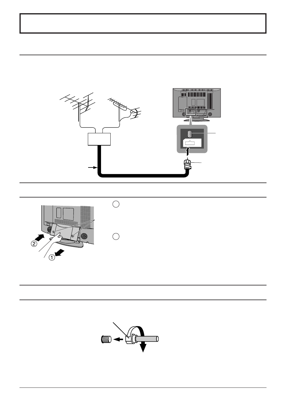 Conexion, Conexion de antena / cable, Conexión | Panasonic TC 32LH1 User Manual | Page 40 / 52