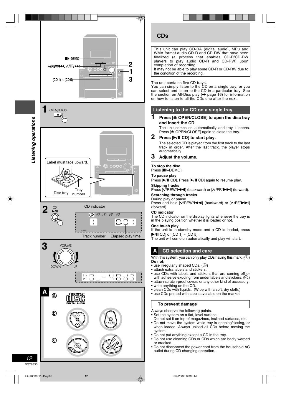 Panasonic SC-PM47 User Manual | Page 12 / 32