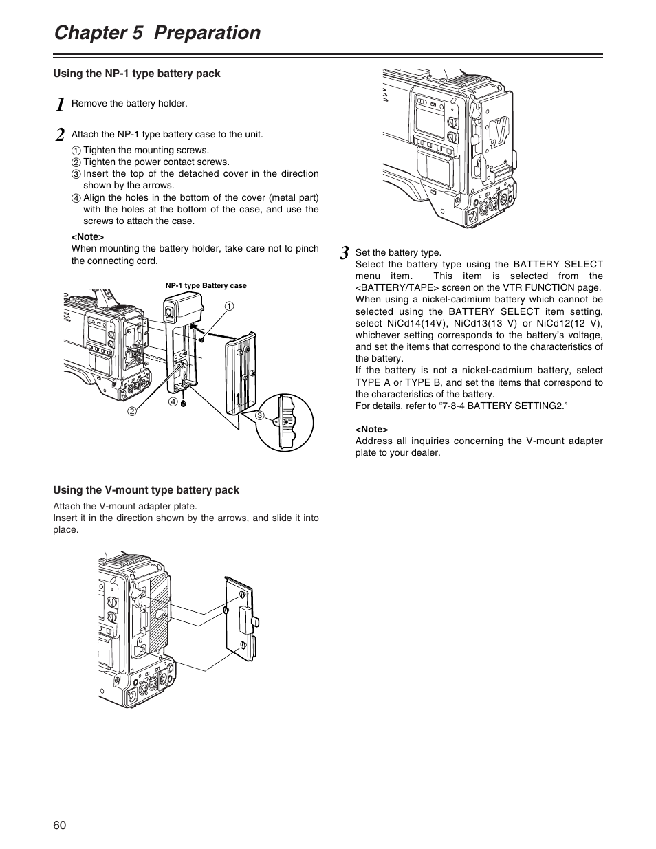 Chapter 5 preparation | Panasonic AJ- E User Manual | Page 60 / 108