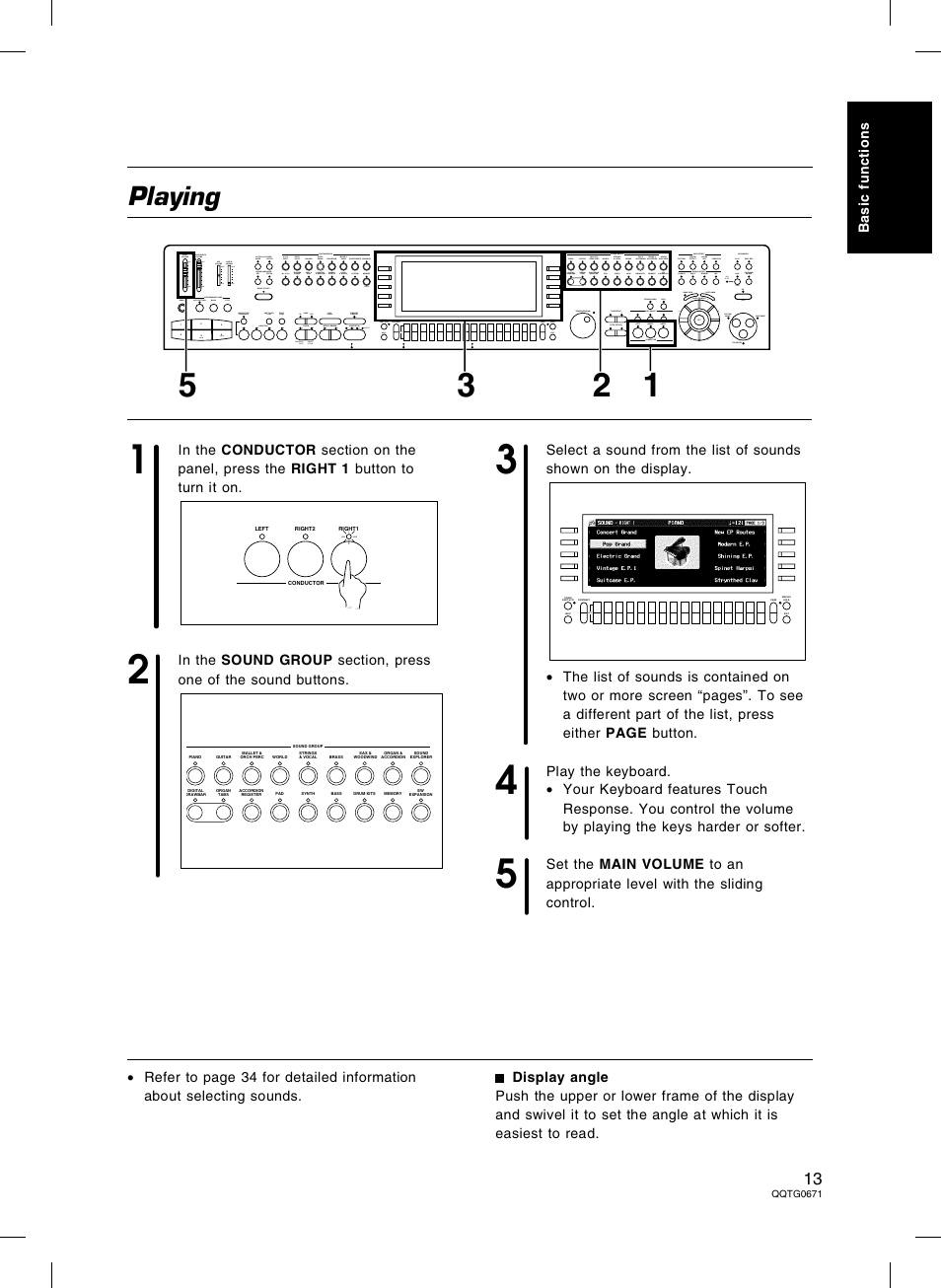 Playing | Panasonic SX-KN7000 User Manual | Page 13 / 211