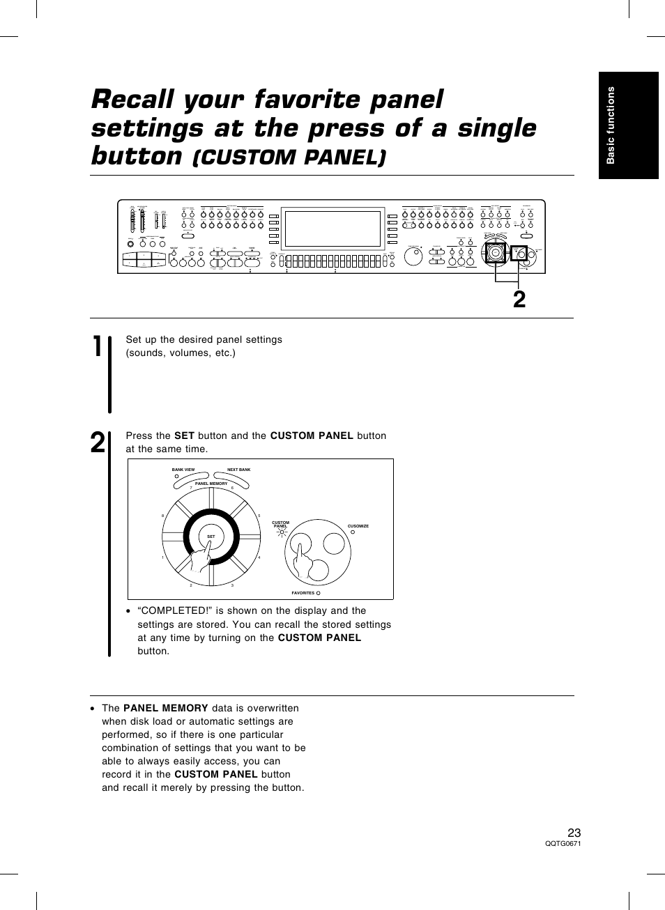 Custom panel) | Panasonic SX-KN7000 User Manual | Page 23 / 211