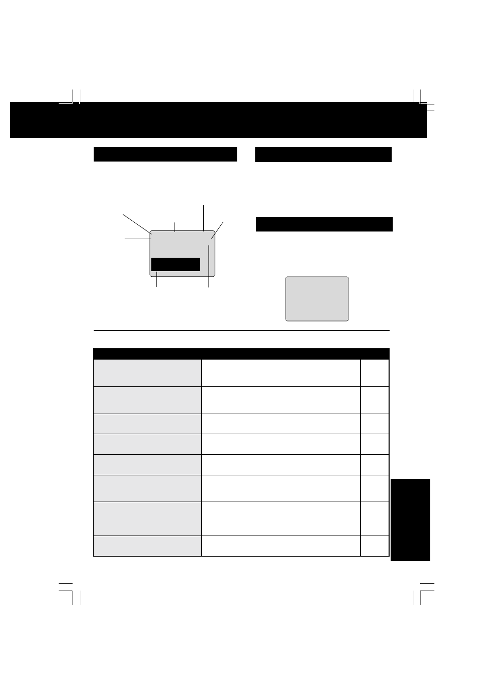For your information, On-screen display (osd), Warning and instruction displays | Panasonic VV-1301 User Manual | Page 33 / 40
