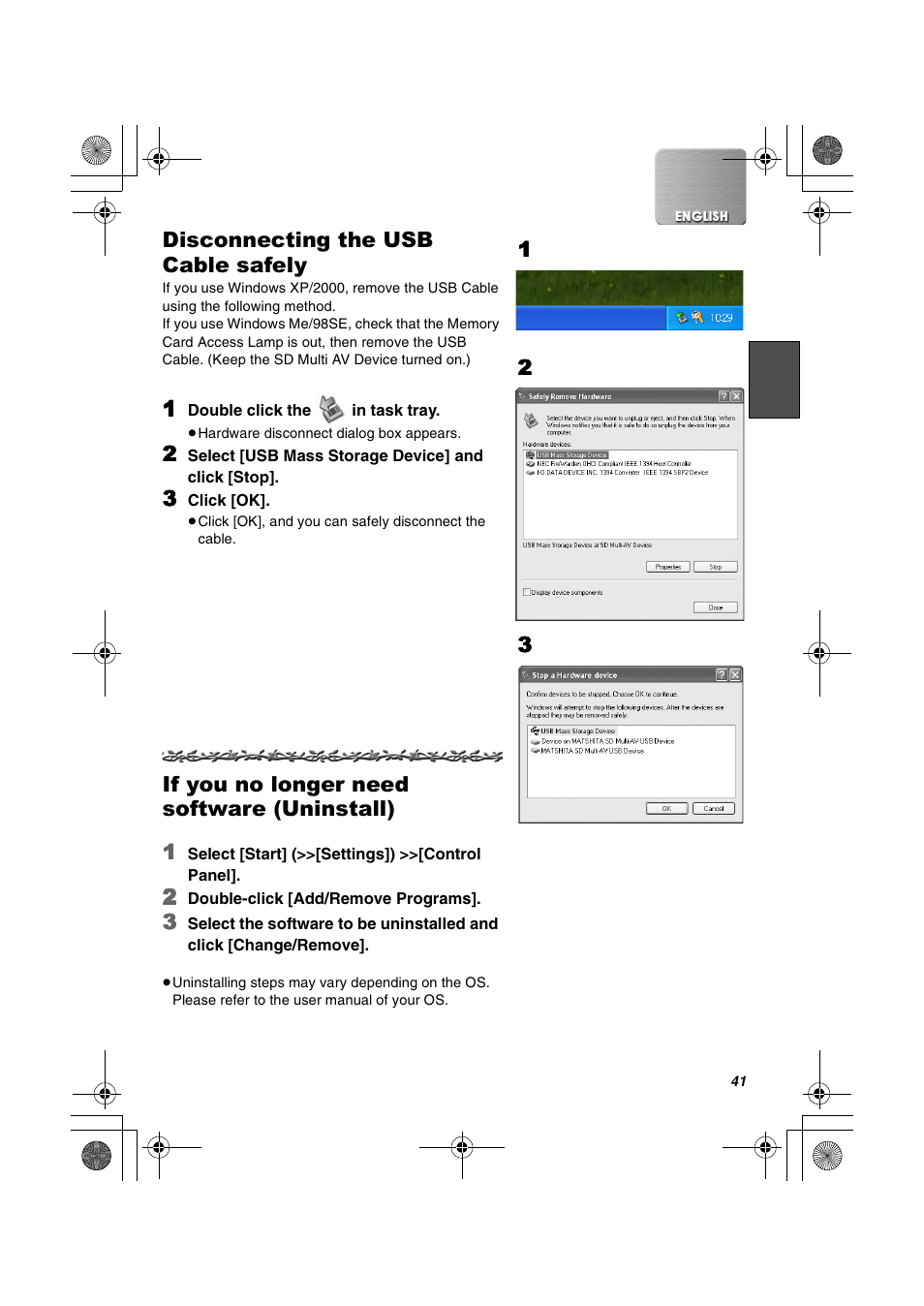 Panasonic SV-AV20U User Manual | Page 41 / 62