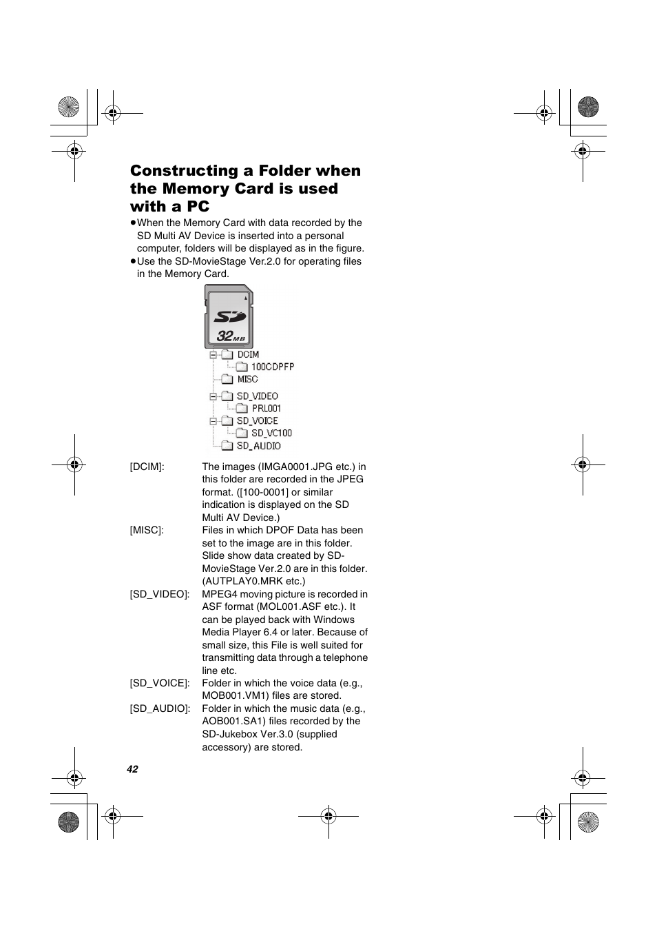 Panasonic SV-AV20U User Manual | Page 42 / 62