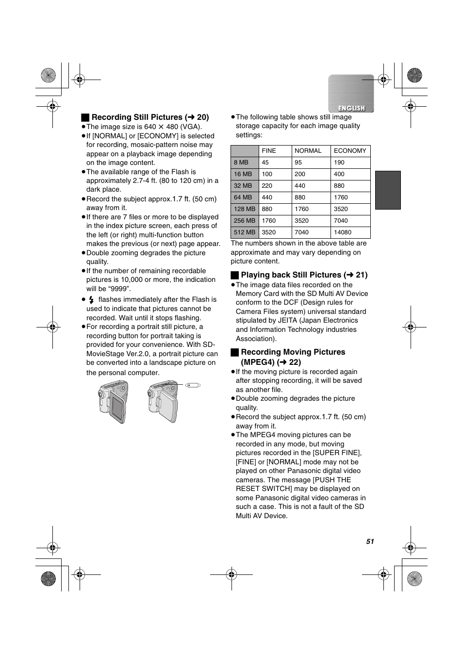 Panasonic SV-AV20U User Manual | Page 51 / 62