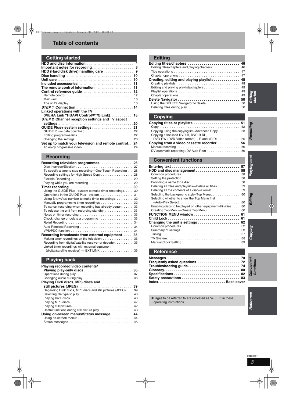 Panasonic DMR-EH575 User Manual | Page 3 / 84