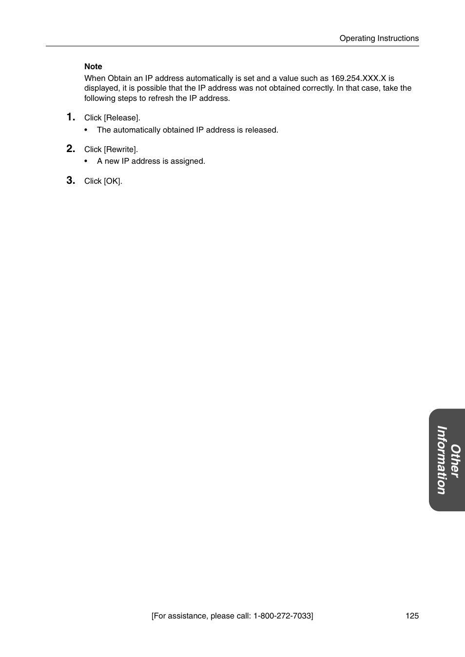 Ot he r inf o rmation | Panasonic BBHGW700A User Manual | Page 125 / 142