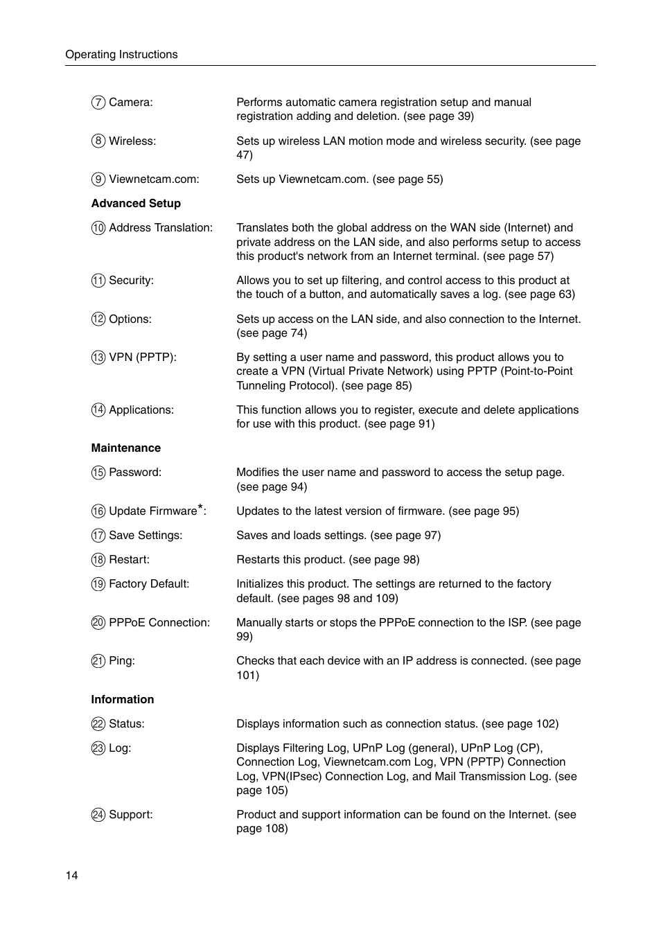 Panasonic BBHGW700A User Manual | Page 14 / 142