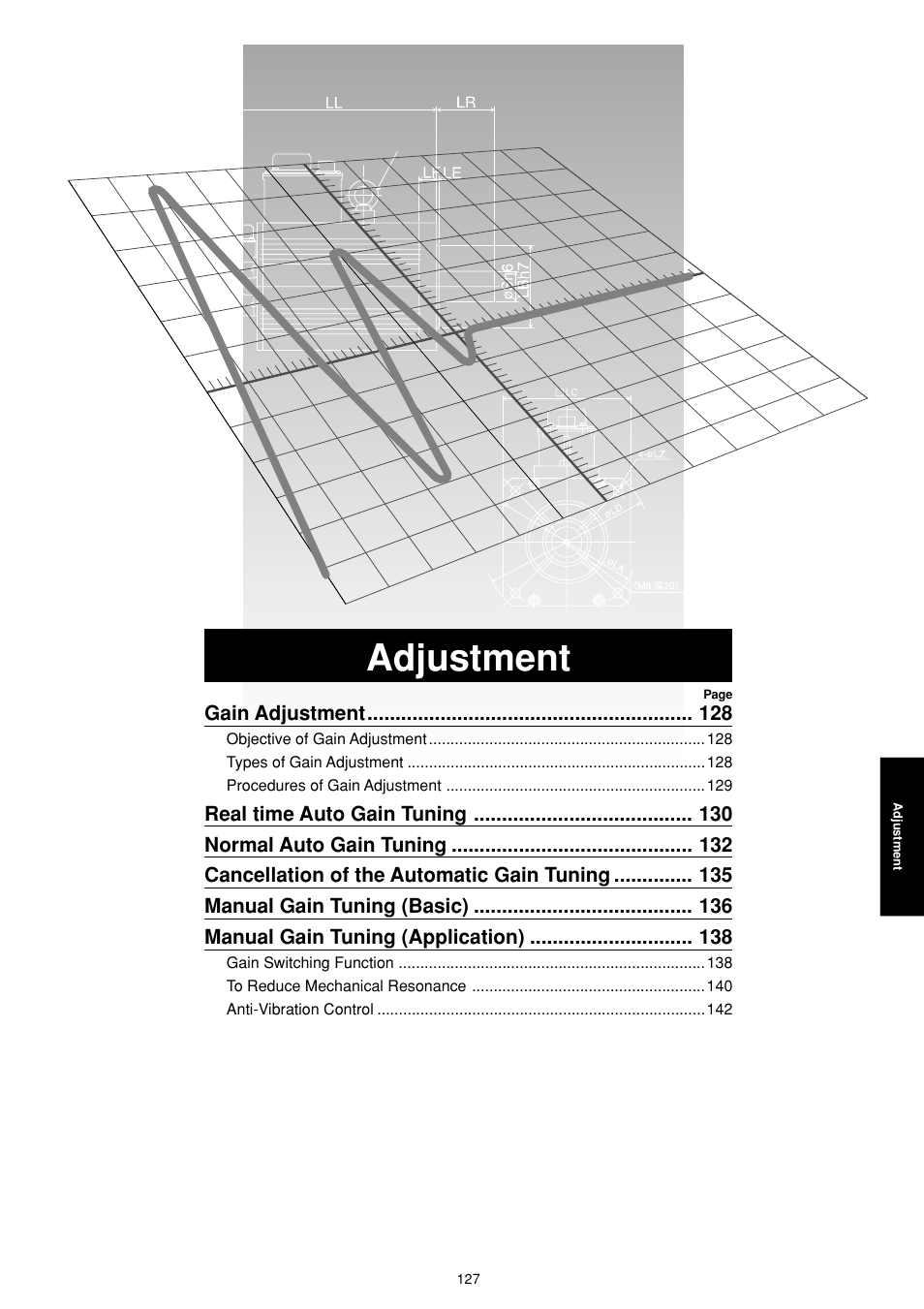 Adjustment | Panasonic MINAS E-series User Manual | Page 127 / 216