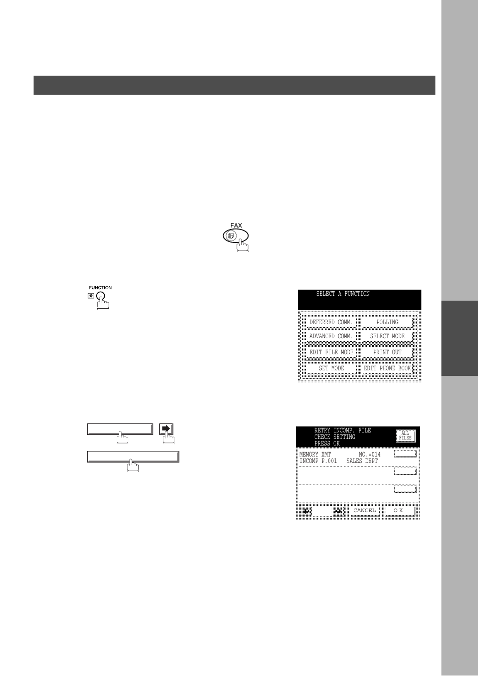 Retry an incomplete file, Advanced features, Edit file mode | Panasonic DP-2500/3000 User Manual | Page 101 / 187