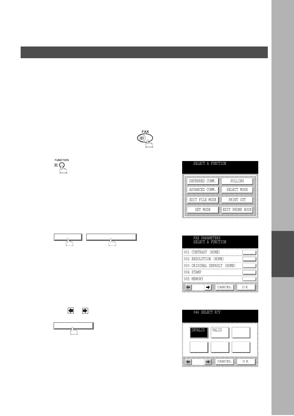 Network feature, Selective reception, Setting the selective reception | Panasonic DP-2500/3000 User Manual | Page 127 / 187