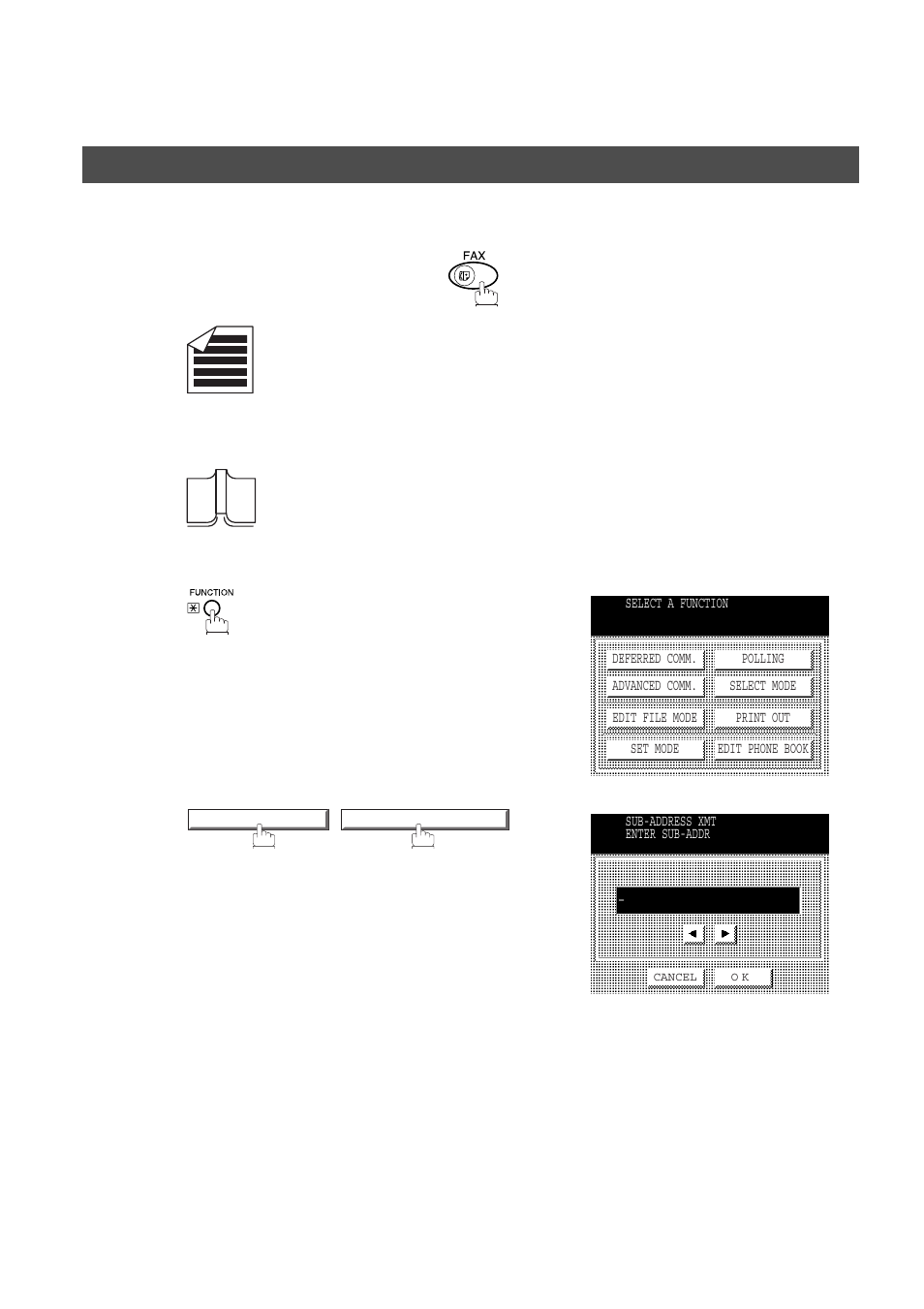 Use sub-address temporarily | Panasonic DP-2500/3000 User Manual | Page 152 / 187