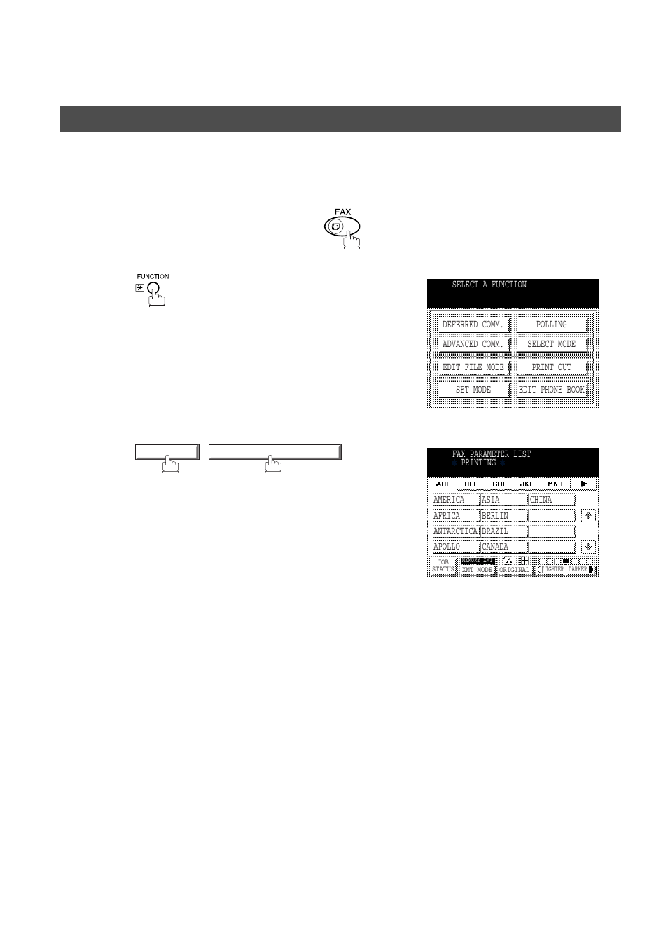 Fax parameter list, Printout journals and lists, Journals and lists | Panasonic DP-2500/3000 User Manual | Page 166 / 187