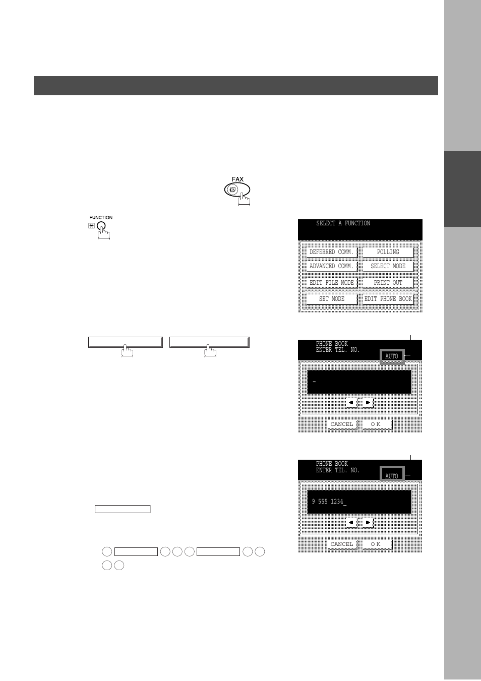 Programming your machine, Phone book, Adding telephone numbers | Panasonic DP-2500/3000 User Manual | Page 27 / 187