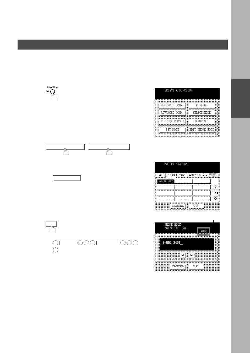 Editing the phone book, Programming your machine, Phone book | Panasonic DP-2500/3000 User Manual | Page 29 / 187