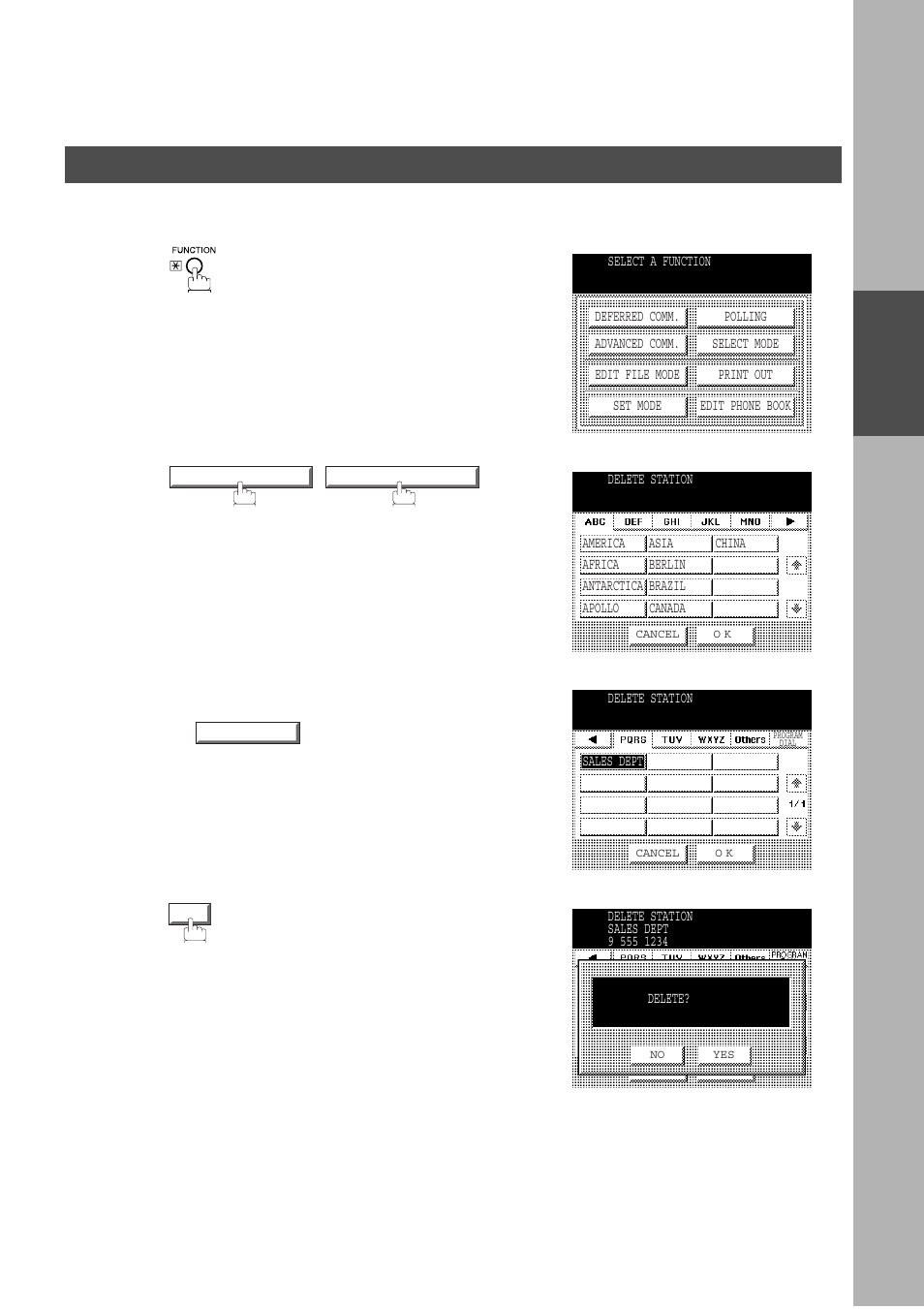 Programming your machine, Phone book | Panasonic DP-2500/3000 User Manual | Page 31 / 187