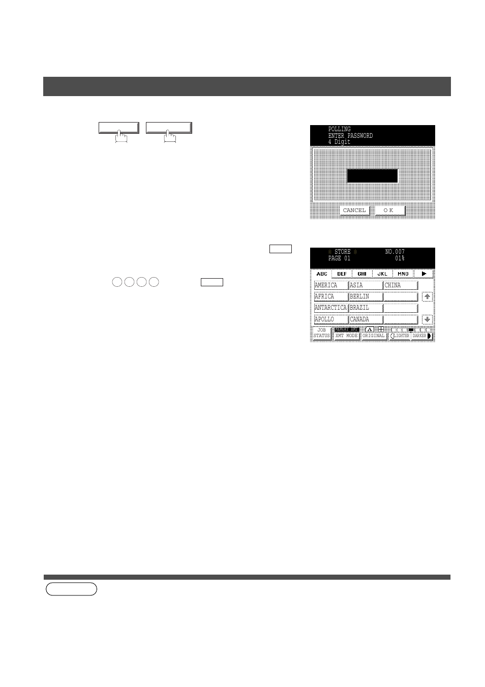 Advanced features, Polling | Panasonic DP-2500/3000 User Manual | Page 80 / 187