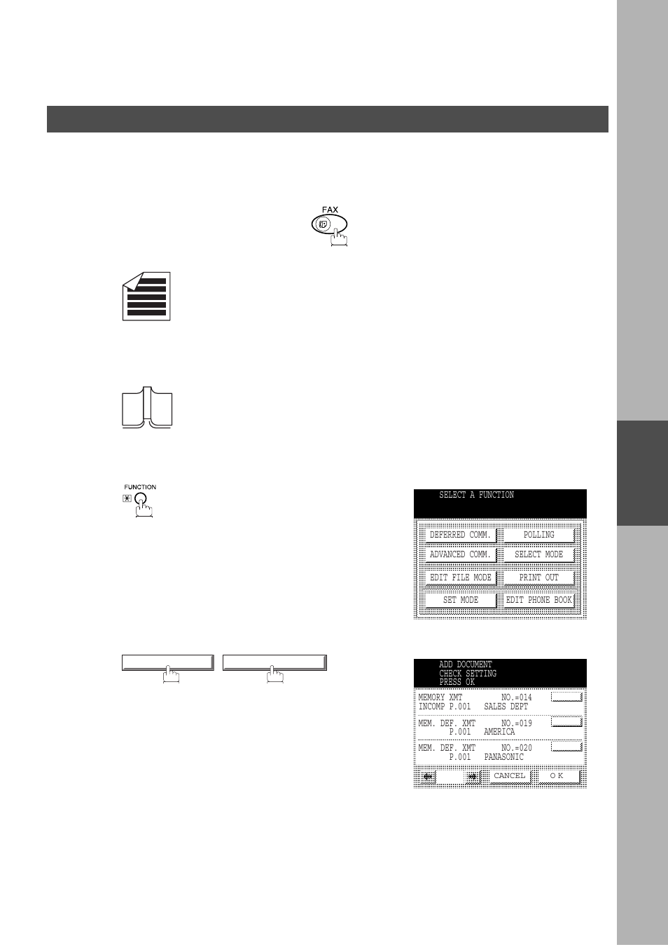 Adding documents into a file, Advanced features, Edit file mode | Panasonic DP-2500/3000 User Manual | Page 99 / 187