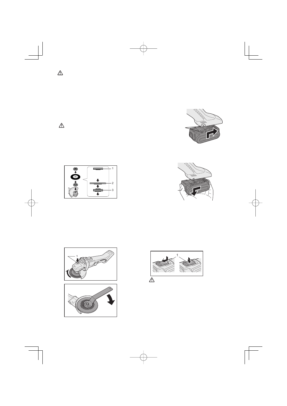 Operation, Attaching or removing battery pack, Power switch operation | Panasonic EY4640 User Manual | Page 12 / 64