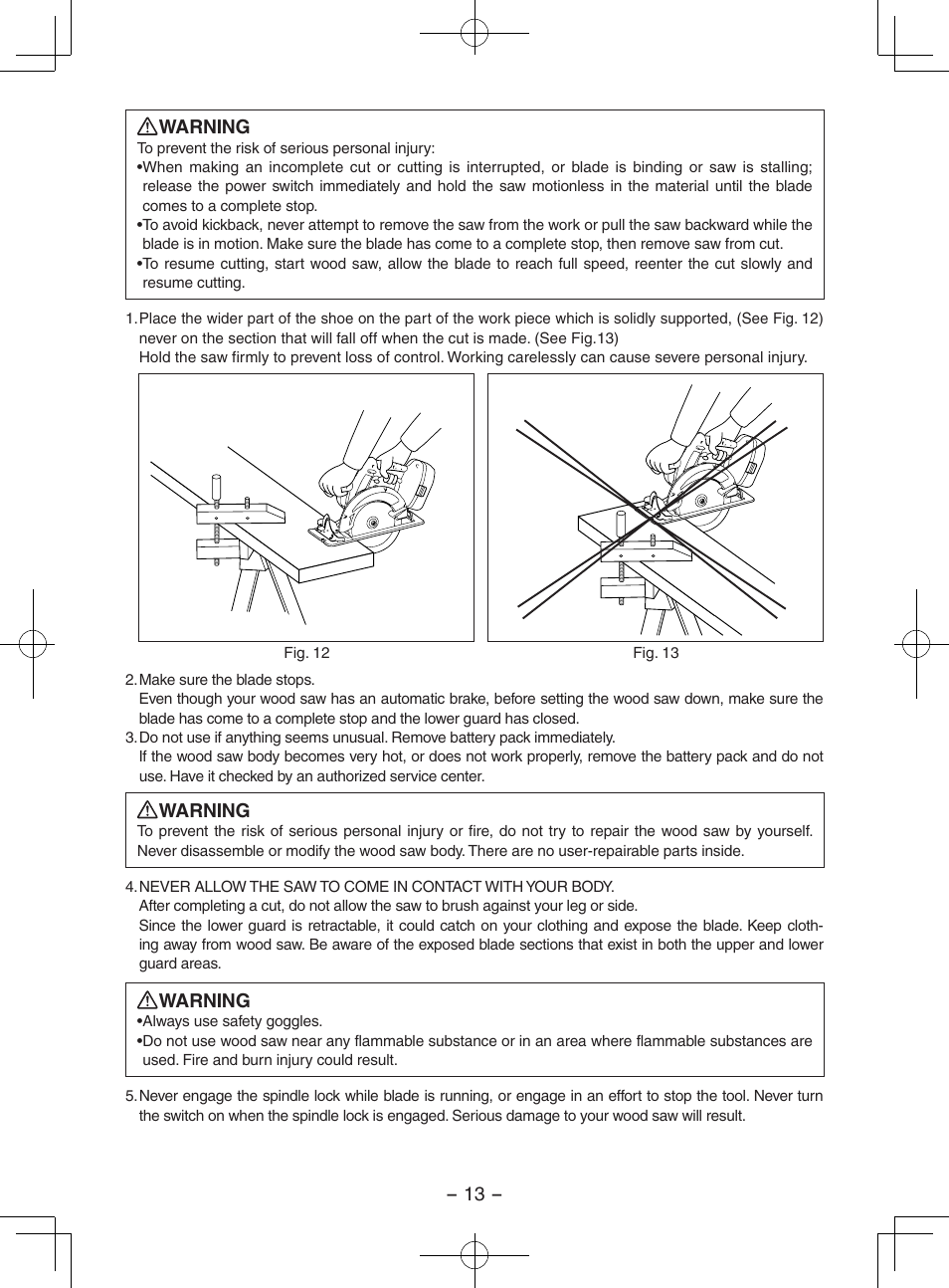 Panasonic EY3551 User Manual | Page 13 / 48