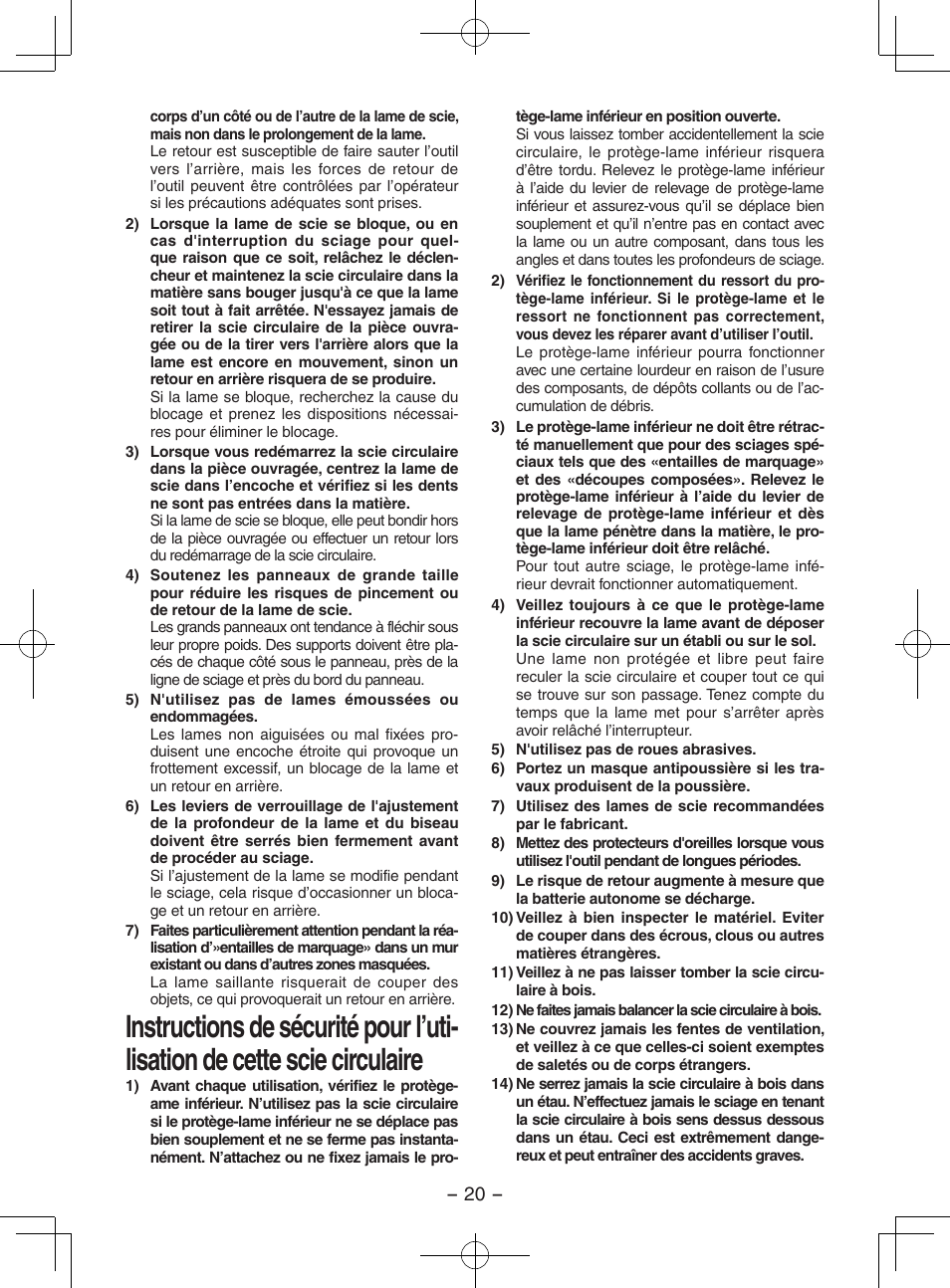 Panasonic EY3551 User Manual | Page 20 / 48