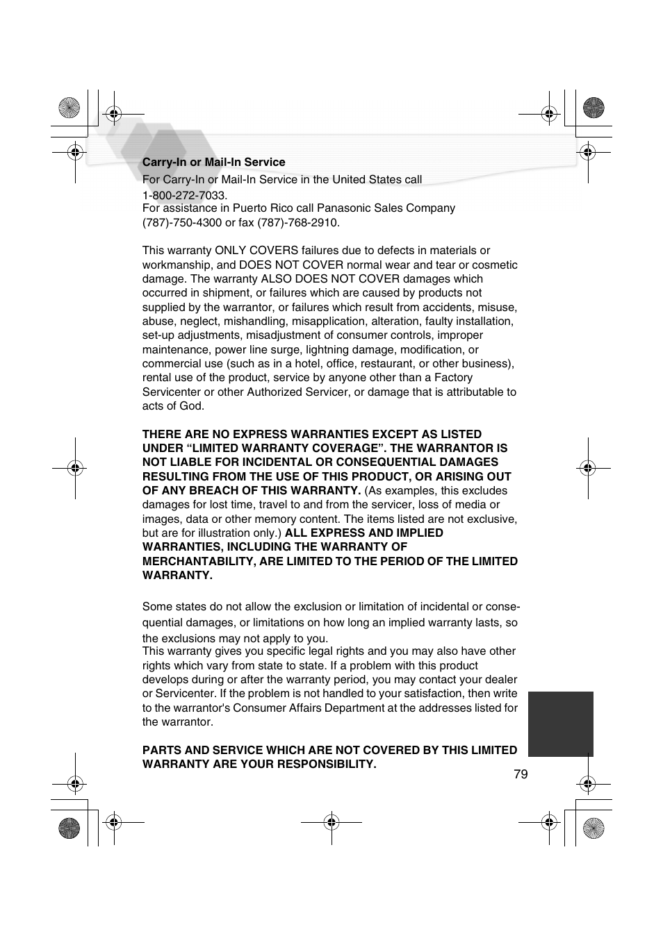 Panasonic DMC-LC20PP User Manual | Page 79 / 84