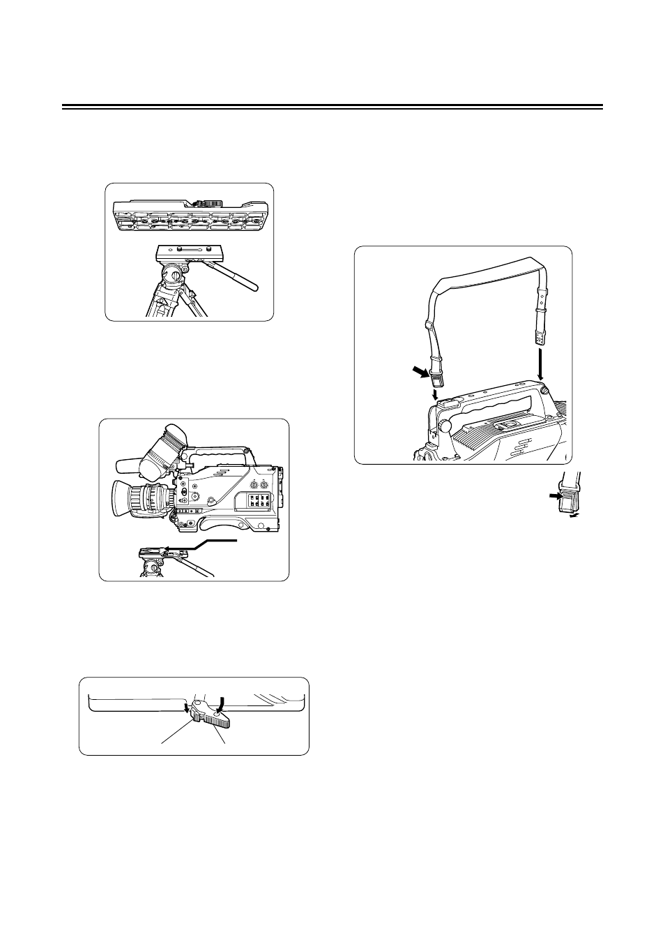 Preparation, Mounting the unit on a tripod, Detaching the unit from the tripod attachment | Panasonic AG-DVC 200E User Manual | Page 14 / 44