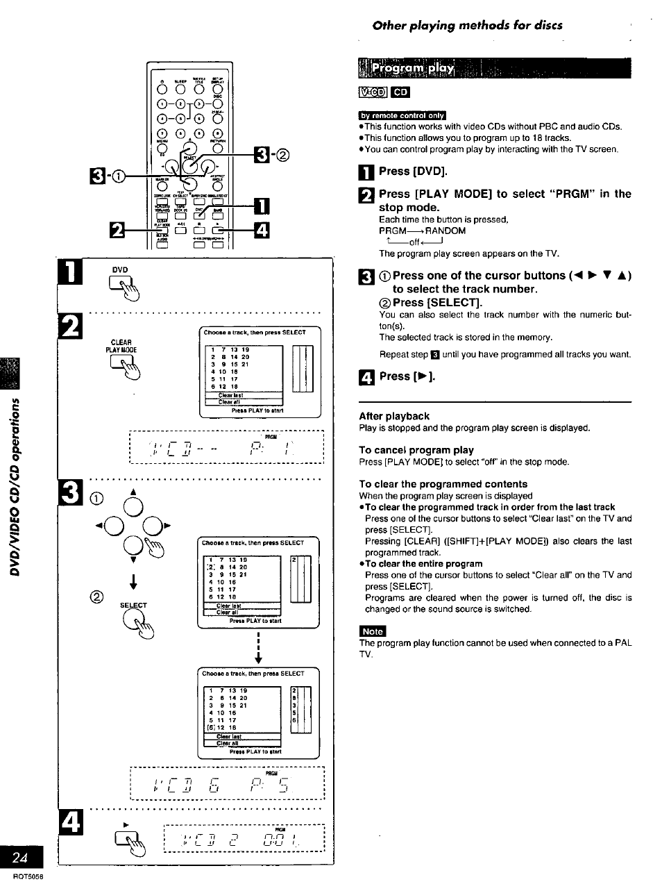 Press [dvd, Press [select, Press | Panasonic SC-DV100 User Manual | Page 24 / 68