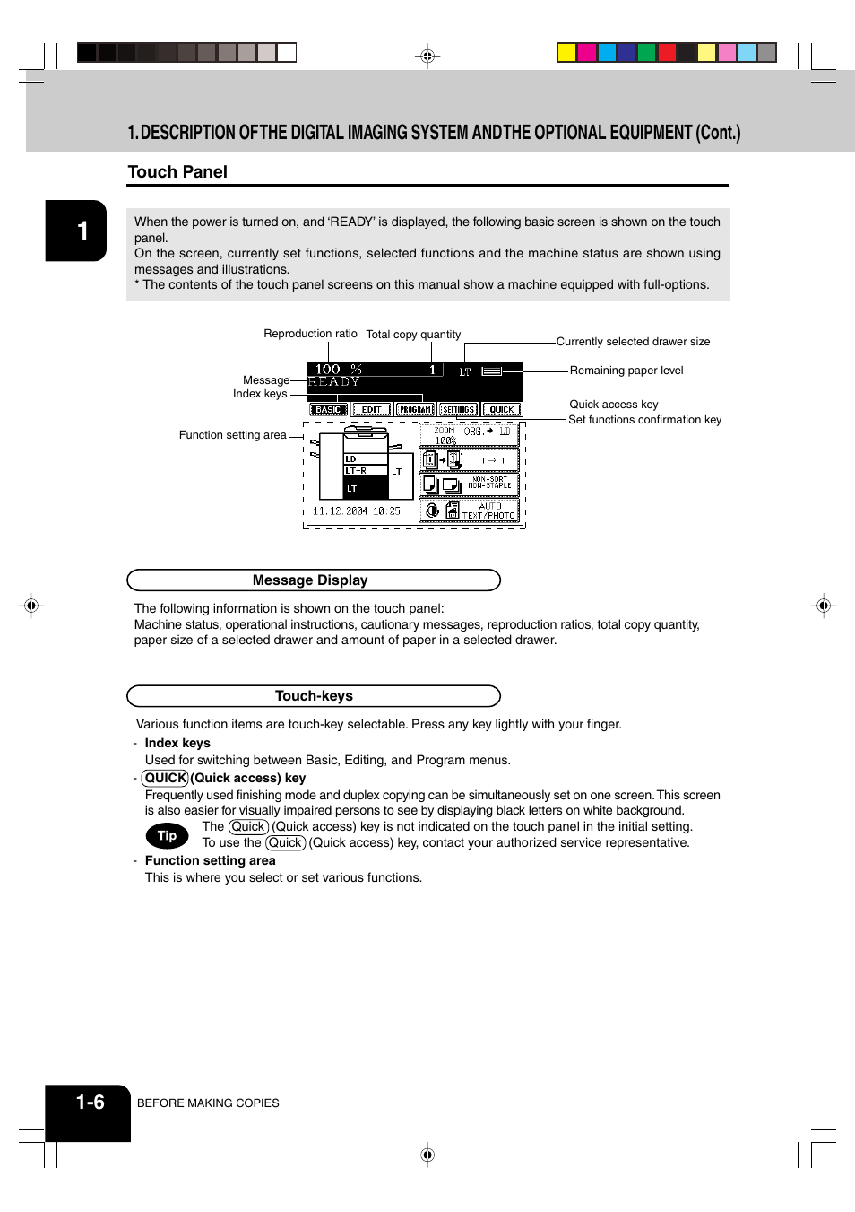 Panasonic DP-6530 User Manual | Page 20 / 172