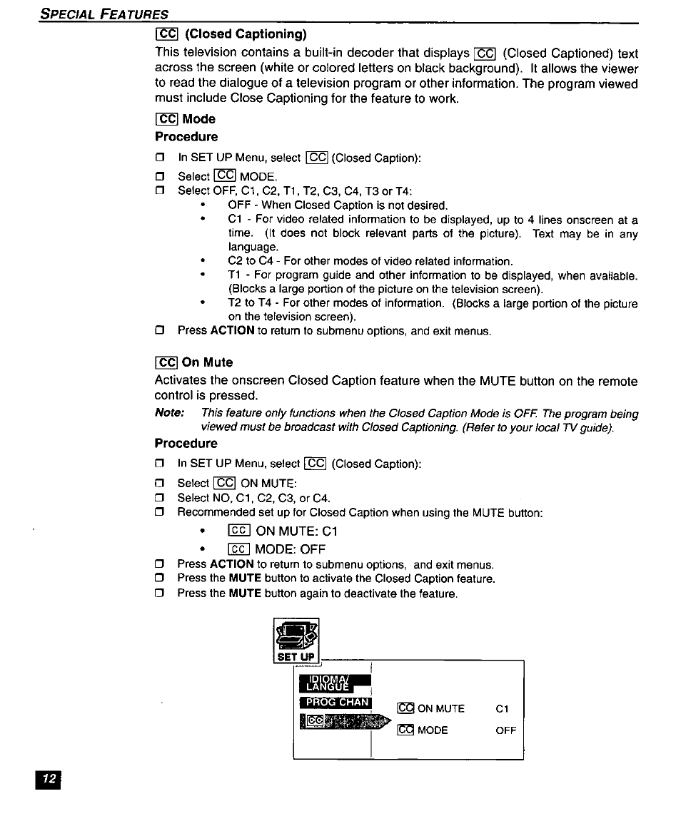 Panasonic SUPERFLAT CT-27SF26 User Manual | Page 14 / 36