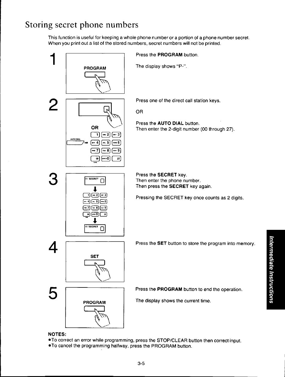 Storing secret phone numbers, R~n ed ed | Panasonic KXF150 User Manual | Page 63 / 132