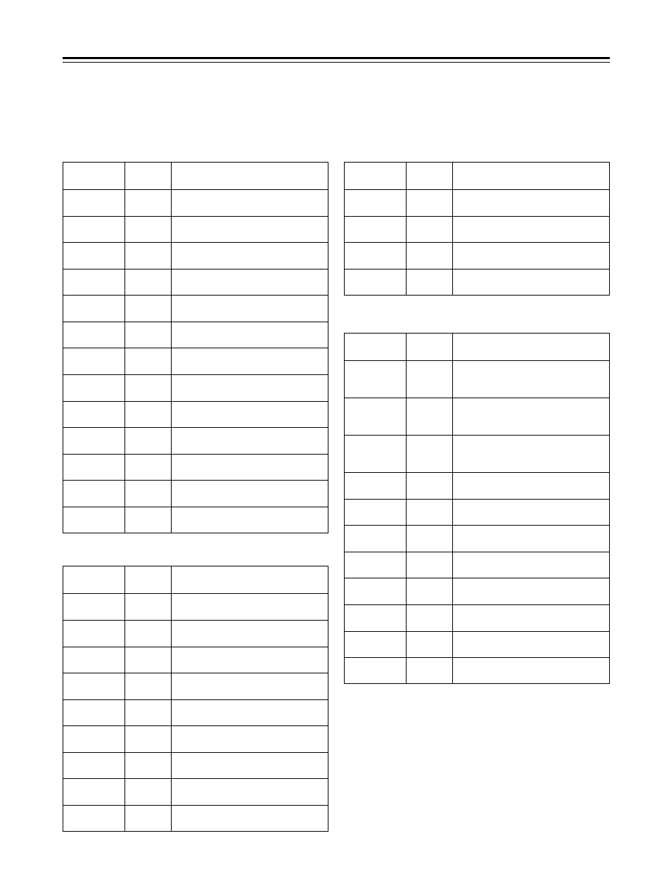 Setting menu screens, Cam main menu 1 screen, Cam main menu 2 screen | Cam main menu 3 screen, Cam main menu 4 screen, Cam menu) | Panasonic AJ-HDC27V User Manual | Page 79 / 118