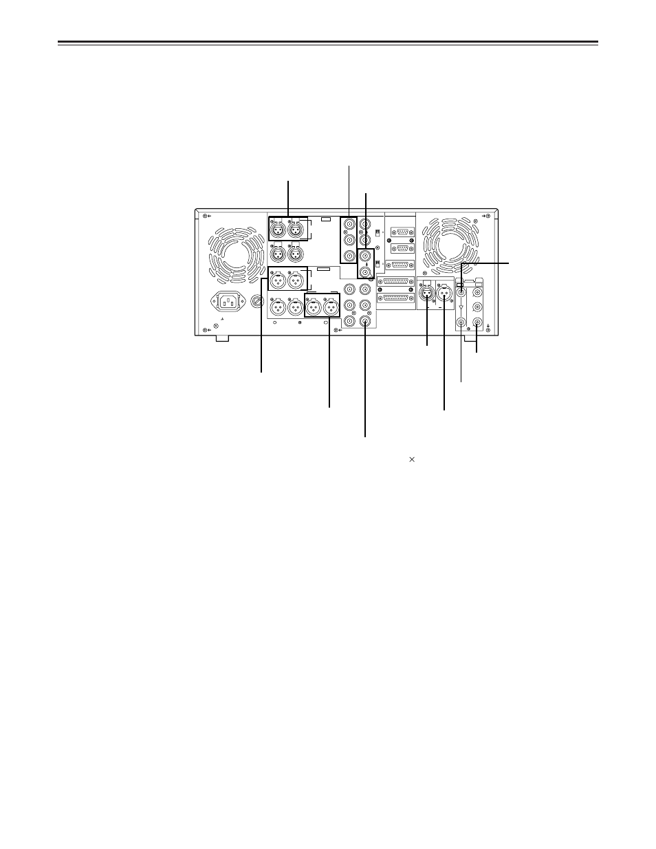 Connections, Connections when one unit is used, Set the control switch on the front panel to local | Panasonic AJ-D850A User Manual | Page 19 / 104