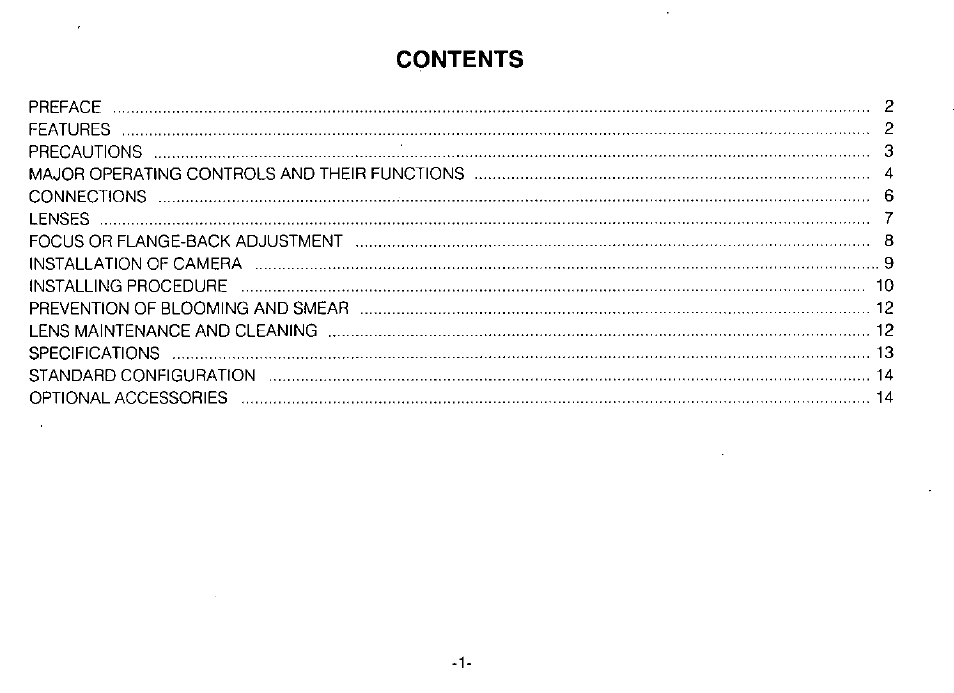 Panasonic WV-BP70 User Manual | Page 3 / 18