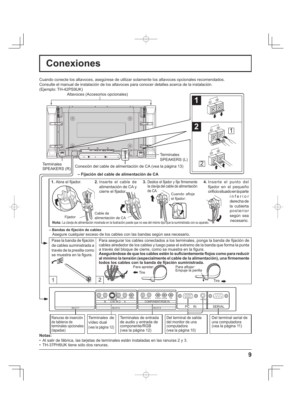 Conexiones | Panasonic TH-37PH9UK User Manual | Page 59 / 100