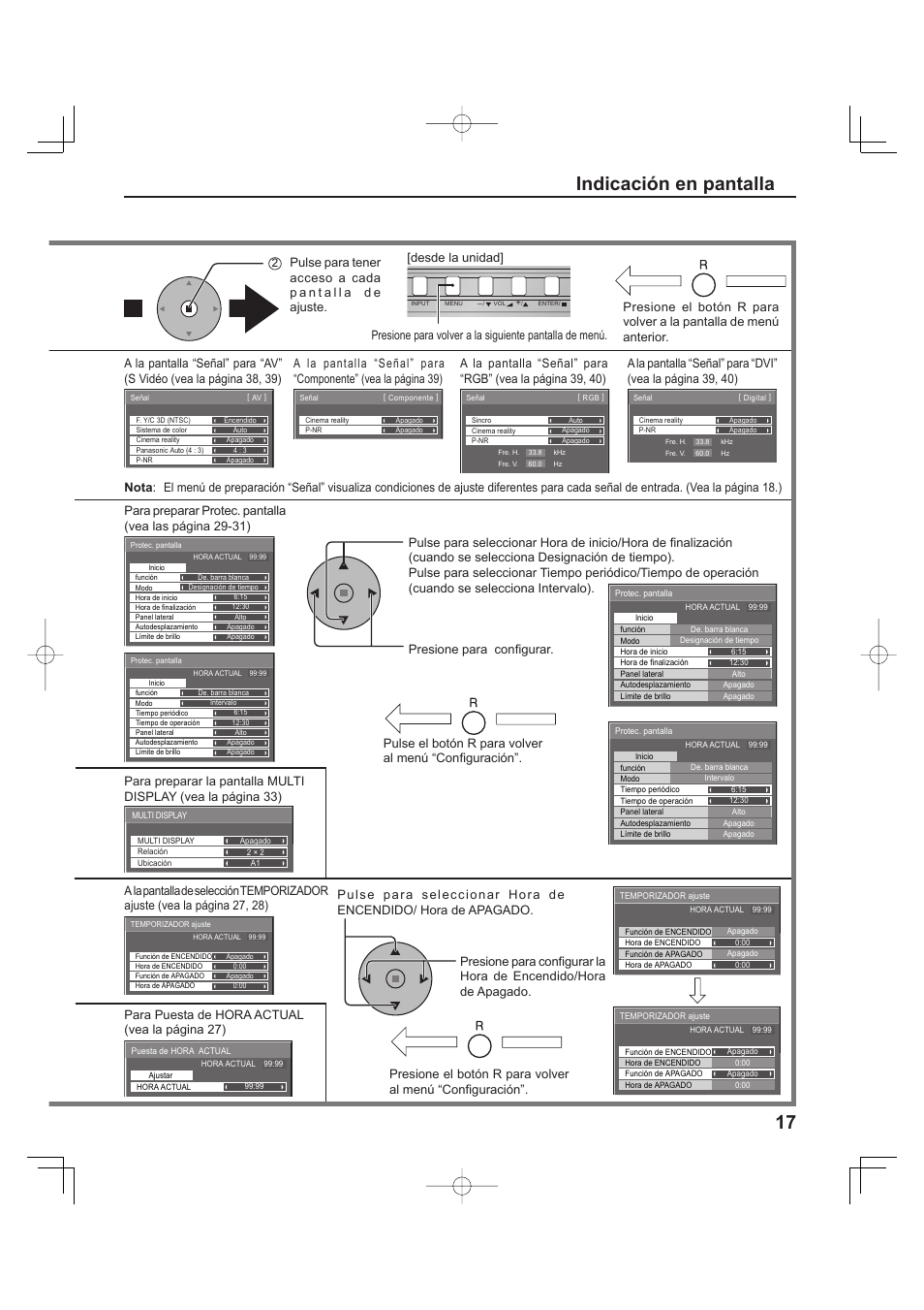 Indicación en pantalla | Panasonic TH-37PH9UK User Manual | Page 67 / 100