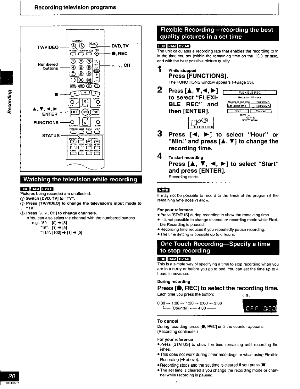 A, t | Panasonic DMR-T3040 User Manual | Page 20 / 72