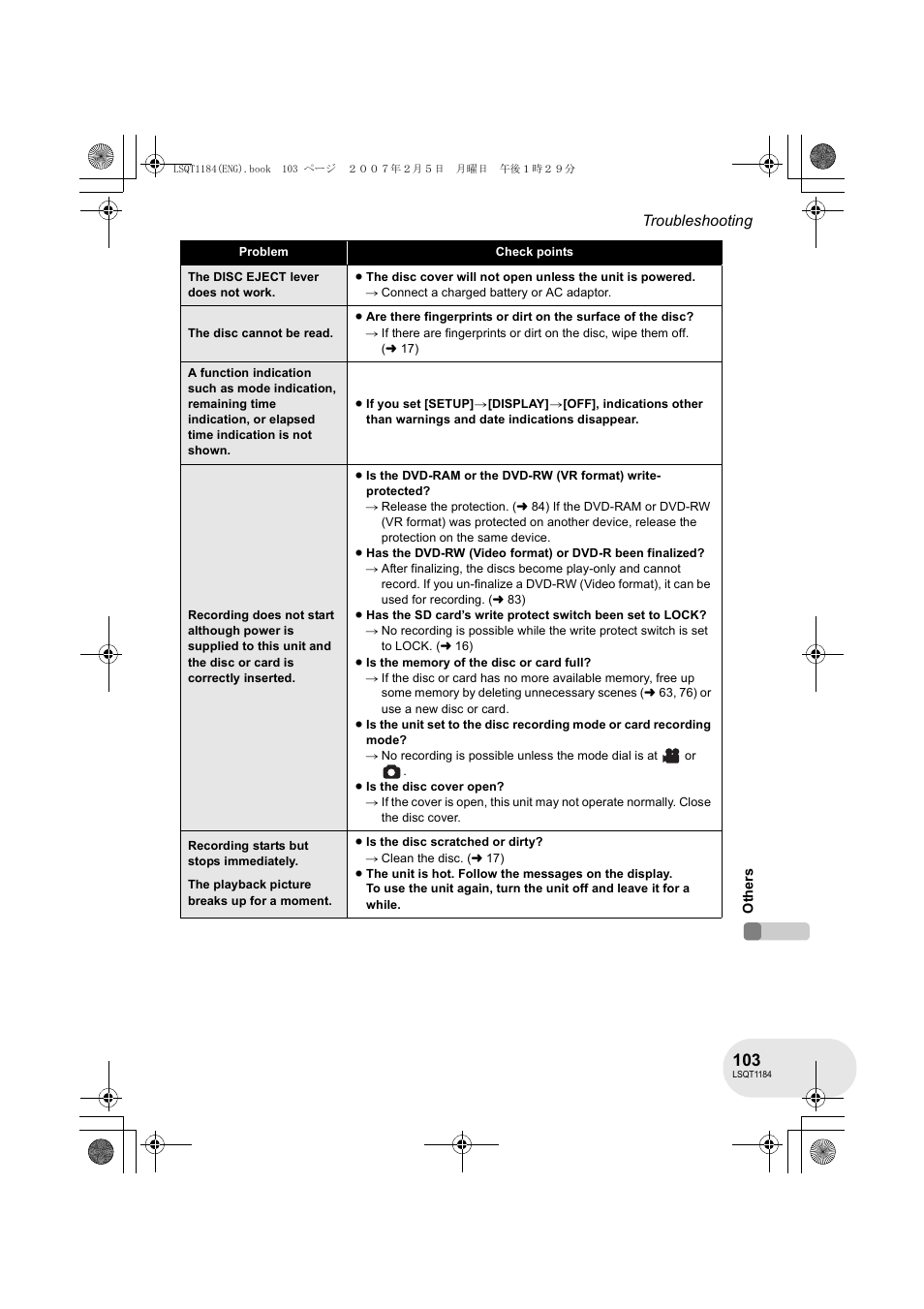 Panasonic VDR-D160GN User Manual | Page 103 / 116