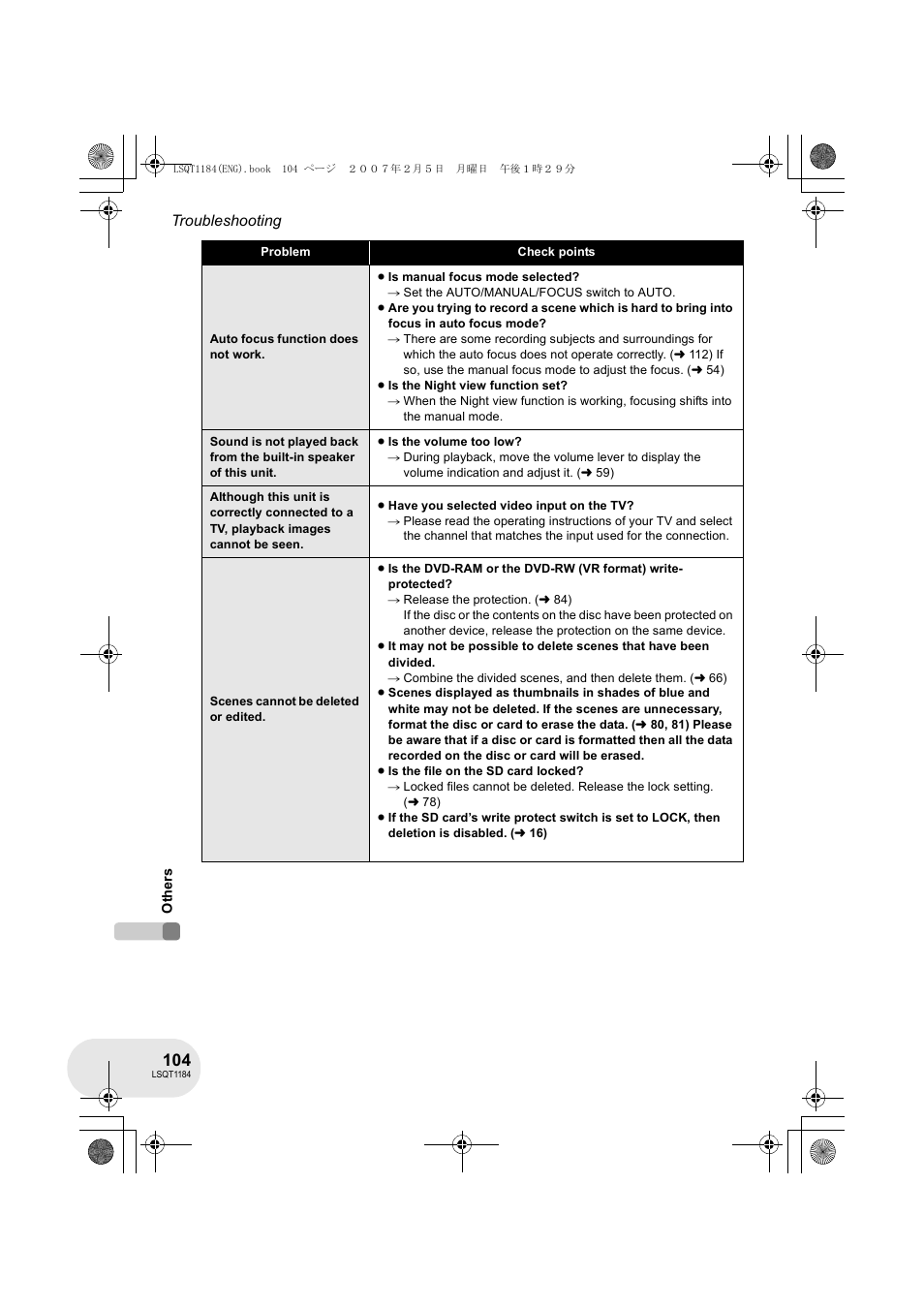 Panasonic VDR-D160GN User Manual | Page 104 / 116