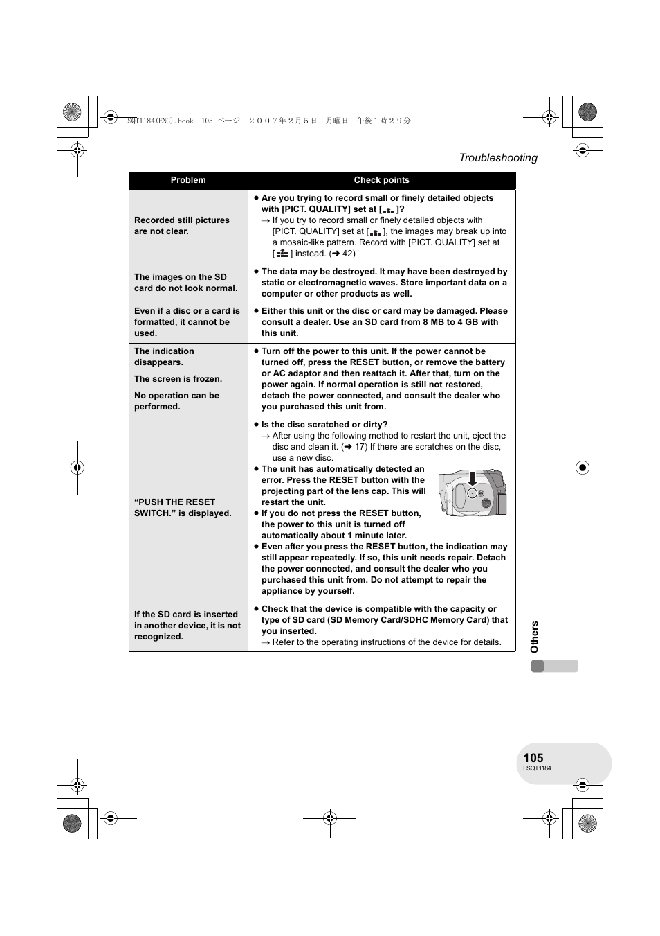 Panasonic VDR-D160GN User Manual | Page 105 / 116