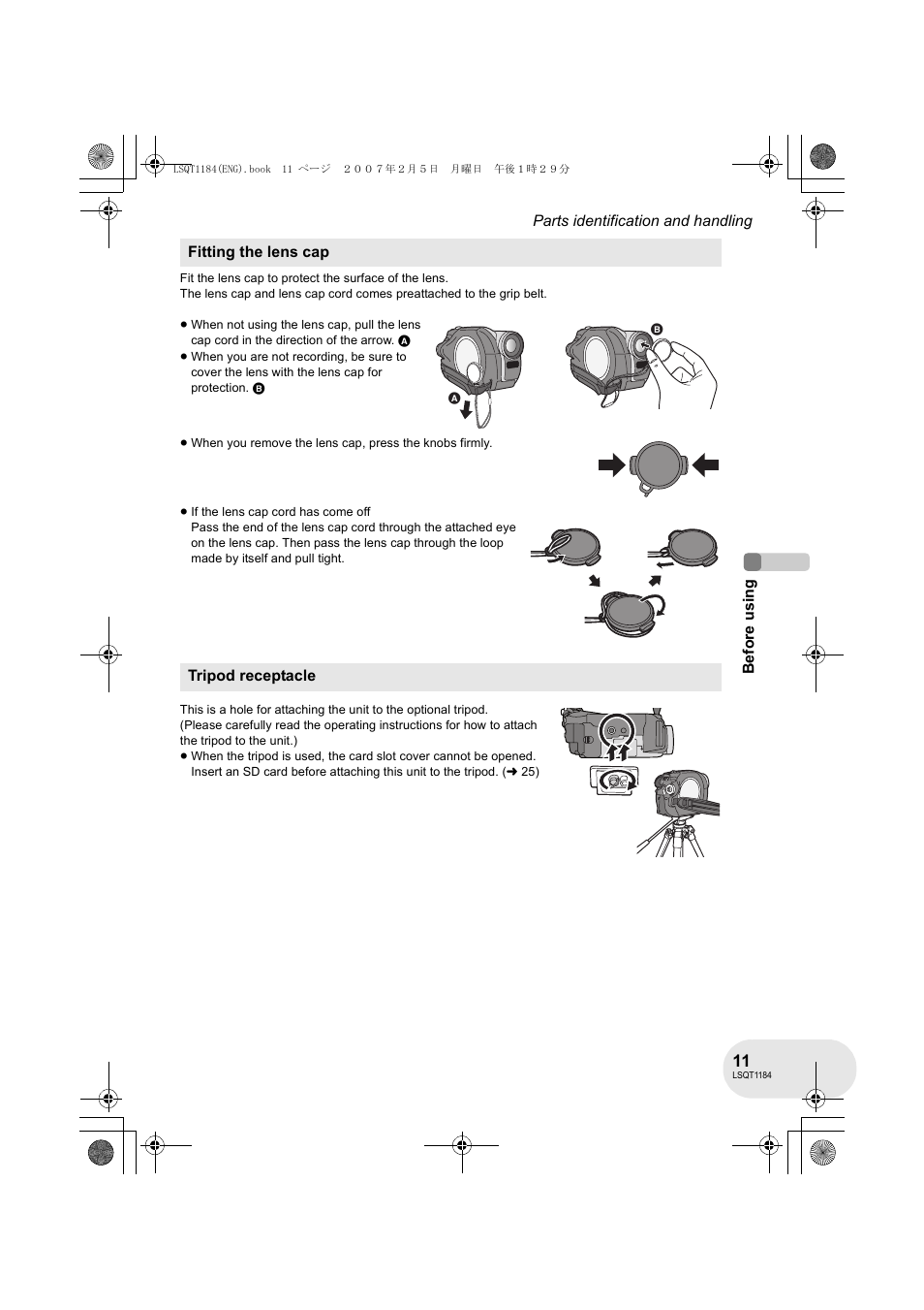 Panasonic VDR-D160GN User Manual | Page 11 / 116