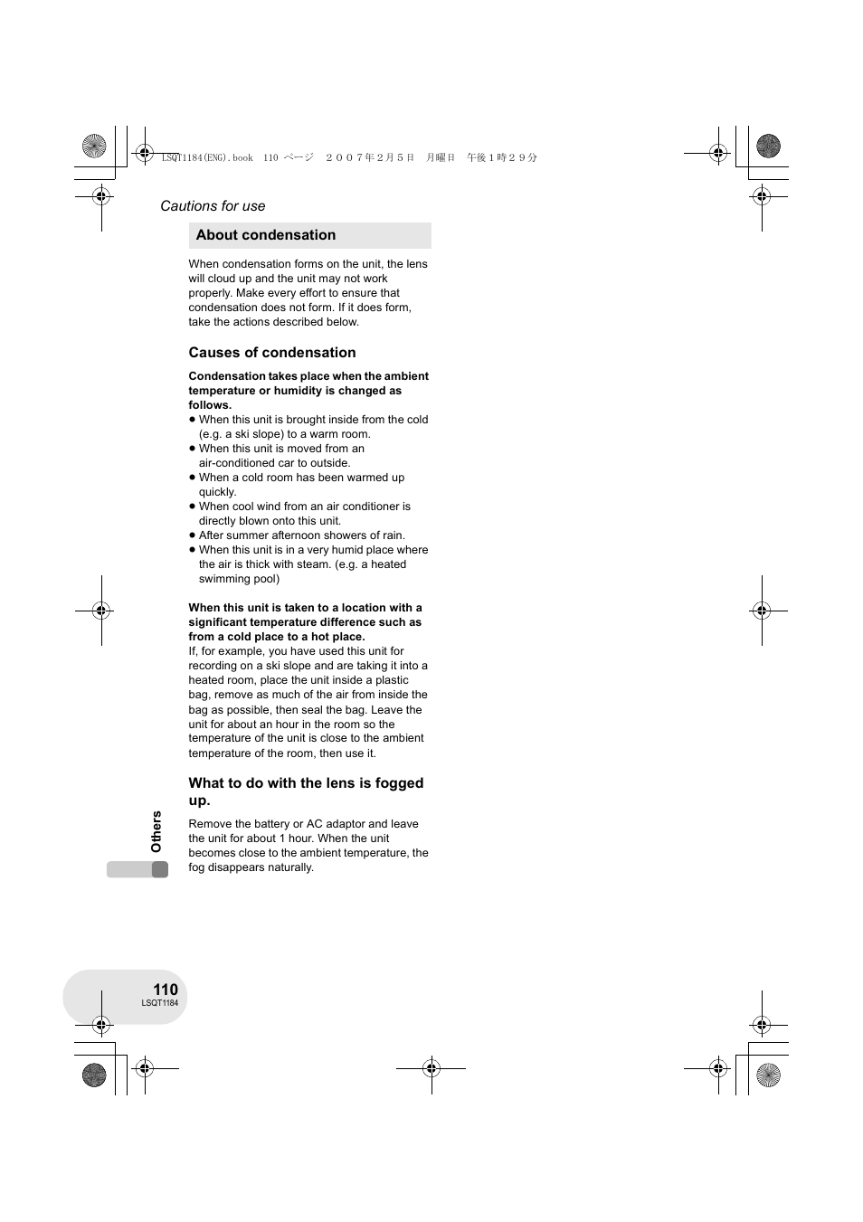 Panasonic VDR-D160GN User Manual | Page 110 / 116