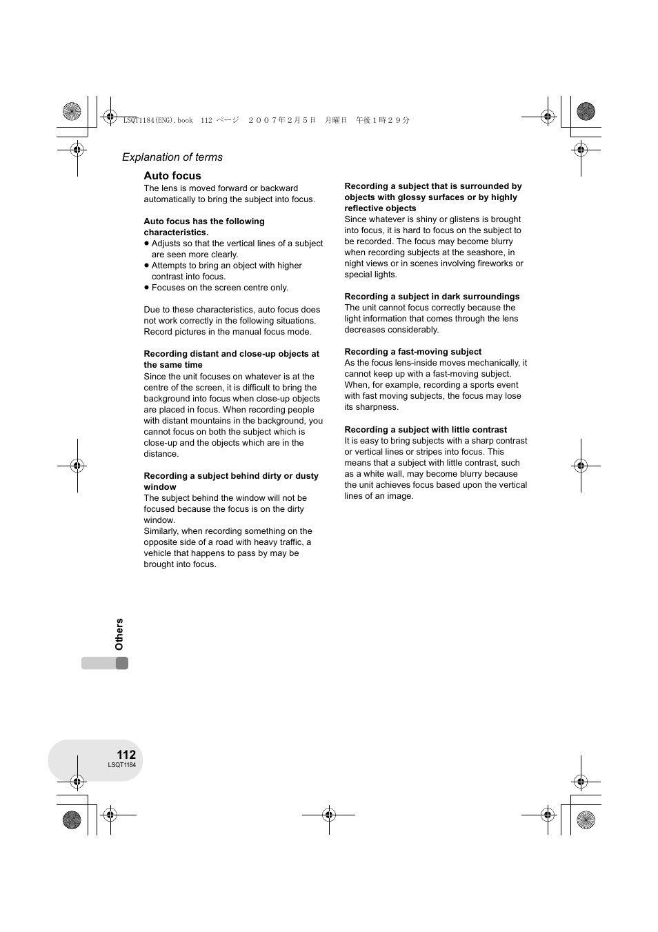 Panasonic VDR-D160GN User Manual | Page 112 / 116