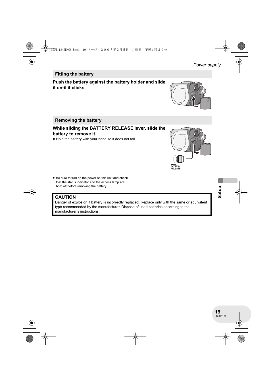 Panasonic VDR-D160GN User Manual | Page 19 / 116