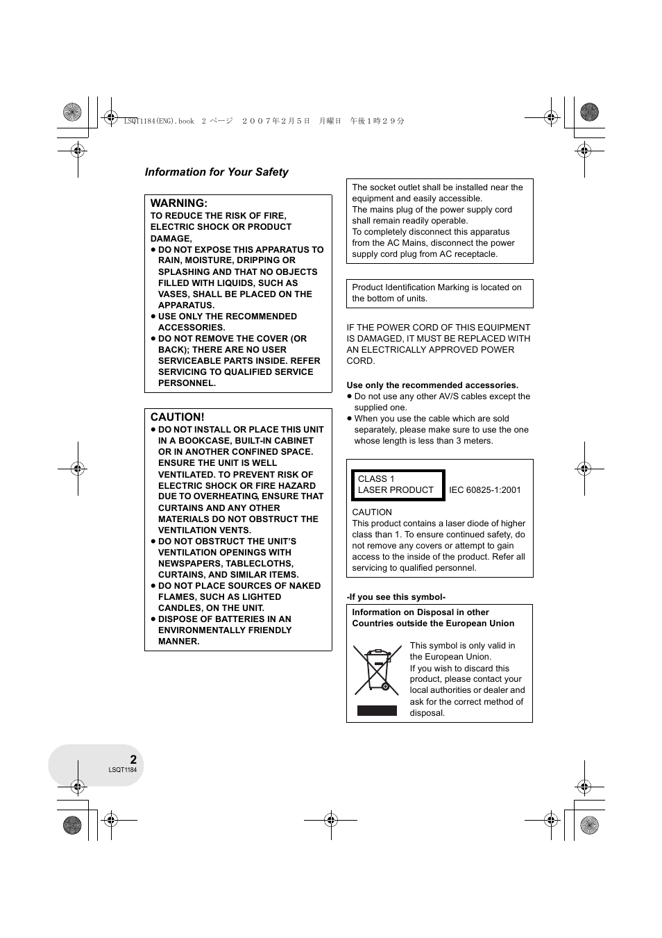 Panasonic VDR-D160GN User Manual | Page 2 / 116